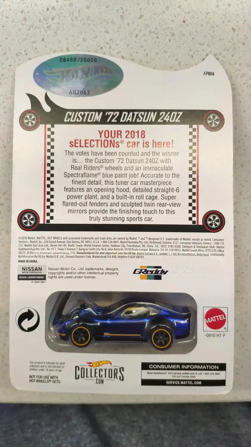 hot wheels custom 72 datsun 240z