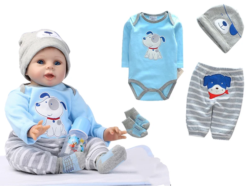 Вся хлопковая одежда для новорожденных, платье для куклы, подходит для 18-23 дюймов, 45-58 см, высококачественное платье, платье для новорожденных, Одежда для кукол, платье# E