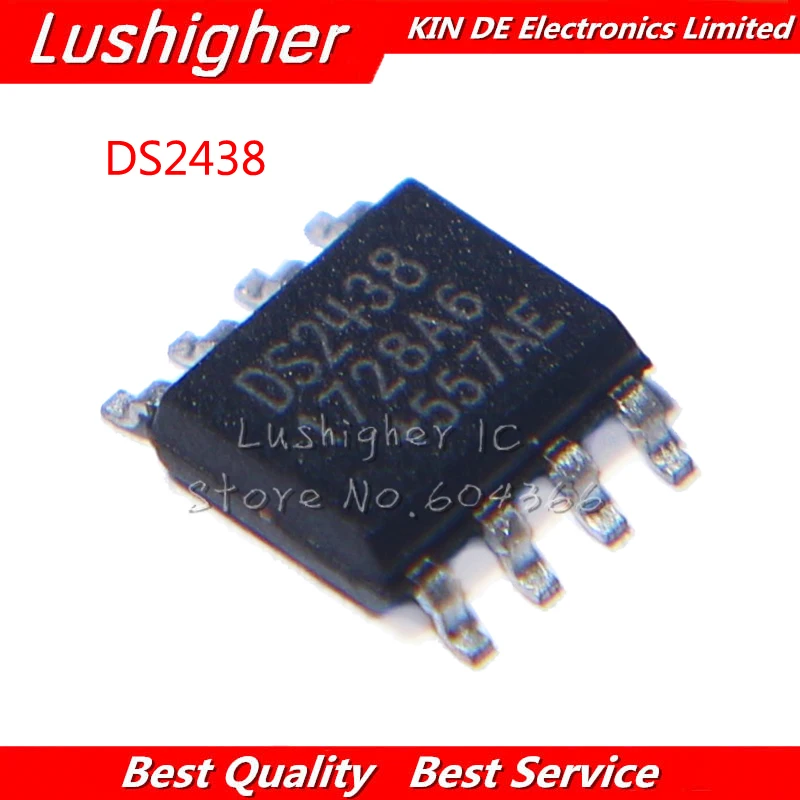 

10 шт., умный монитор батареи DS2438Z SOP8 DS2438 SOP-8