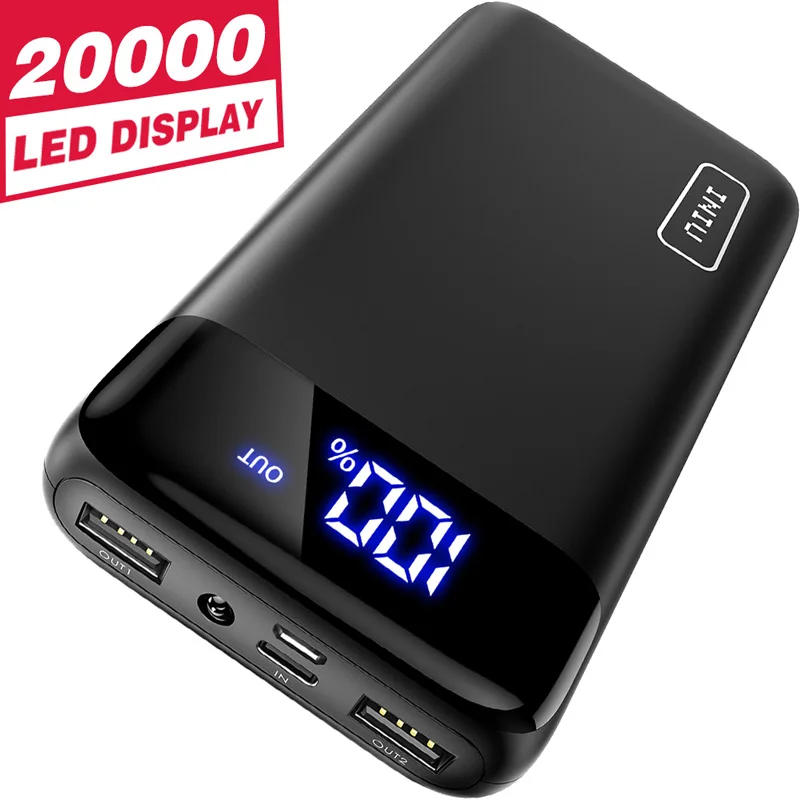 INIU Power Bank 20000mAh LED Portable Charging PowerBank External Battery Pack Mobile Phone USB Charger For Samsung Xiaomi Mi9 8|Power Bank|   - AliExpress