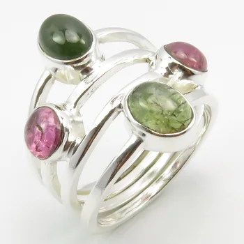 

Fine Modern Fashion Jewelry Tourmaline Ring Sz 9.25