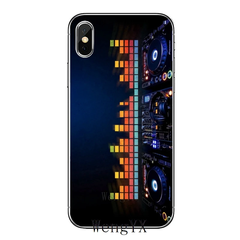 Для iPhone 11 pro XR X XS Max 8 7 6s plus SE 5s 5c iPod Touch 5 6 прозрачный чехол винтажная техника миксер поворотный для ди-джеев - Цвет: Turntables-dj-A-02