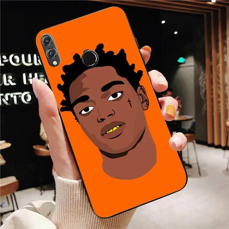 YNDFCNB Kodak Black Rapper Customer Phone Case for Huawei Honor8X 8A 9 10 20 Lite 10i 20i 7A 7C P20 30 40 Lite
