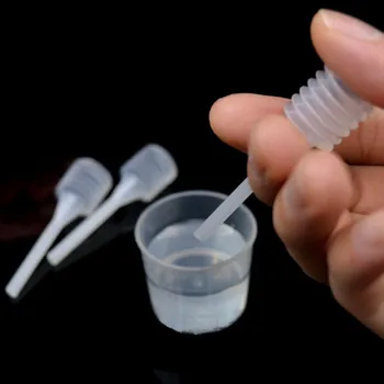 

10 Disposable 3ml flacon pipettes Transparent Eye Dropper plastic pipettes for Lab Experiment dropper Spring tube pippet sampler