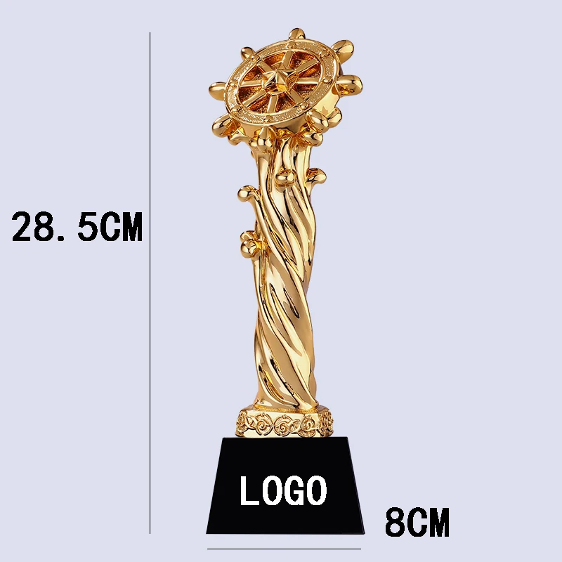 

Custom Dream Set Sail Gold-plated Resin Trophies Annual Custom Custom Authorization To Join Trophy Award Outstanding Employees