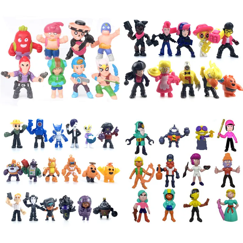 

Brawl Star Games toys Cartoon Hero Anime Figure Model Spike Shelly Leon Primo Mortis Dolls Boy Toys Kid BrawlStars Birthday Gift