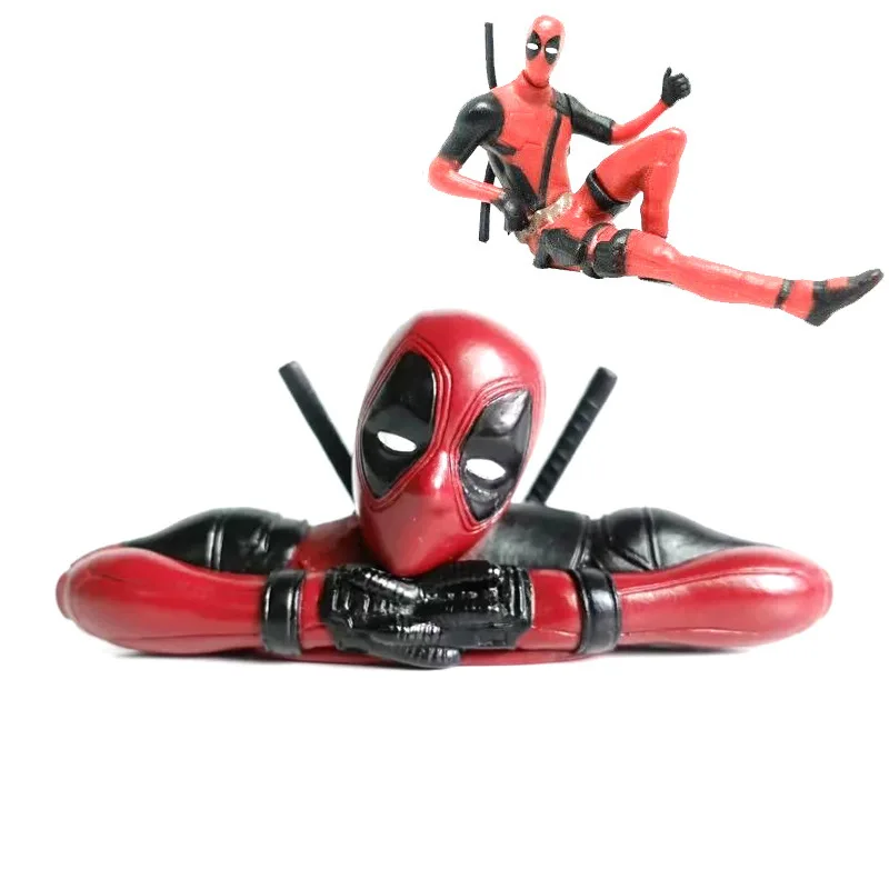 Милый в штучной упаковке Deadpool Garage Kit X-Cops Настольный автомобиль установленный точка как сцена торт микро-украшения Ландшафтные и украшения