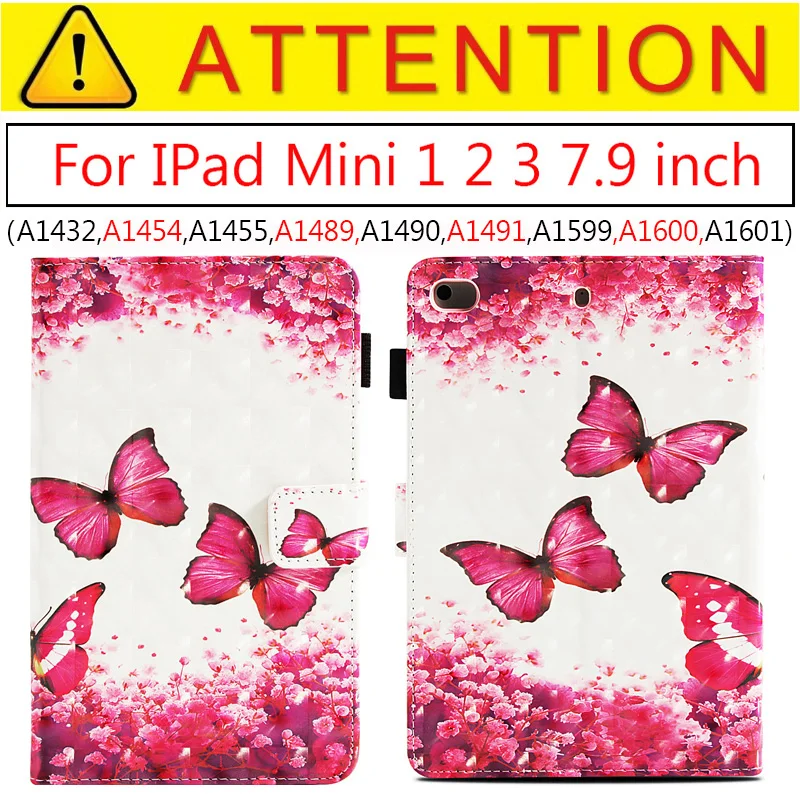 Для Apple Ipad Mini 1 2 3 Чехол мультяшный Единорог PU кожаный чехол для IPad Mini 4 5 7,9 дюймов Смарт планшет стенд Fundas чехол - Цвет: Mini1 2 3 06