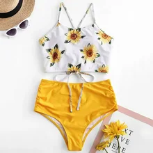 Sexy High Waist Bikini 2020 Push Up font b Swimsuit b font Women 2 Pieces Set