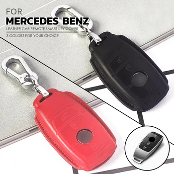 

For Mercedes-benz E S Class W213 Leatherette Car Remote Key Fob Chain Case Cover