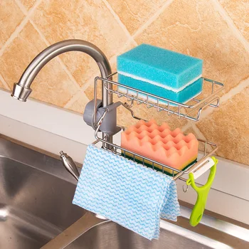 

Every Storage Useful Product Kitchen Stainless Steel-Free Punched Tap Storage Shelf Water Draining Storage Rack Storage Tank Wat
