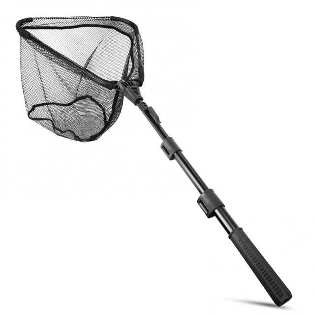 Landing Net Telescopic Folding Stainless Steel Pole Handle Durable Nylon  Mesh Fish Catching Net Steelhead Trout