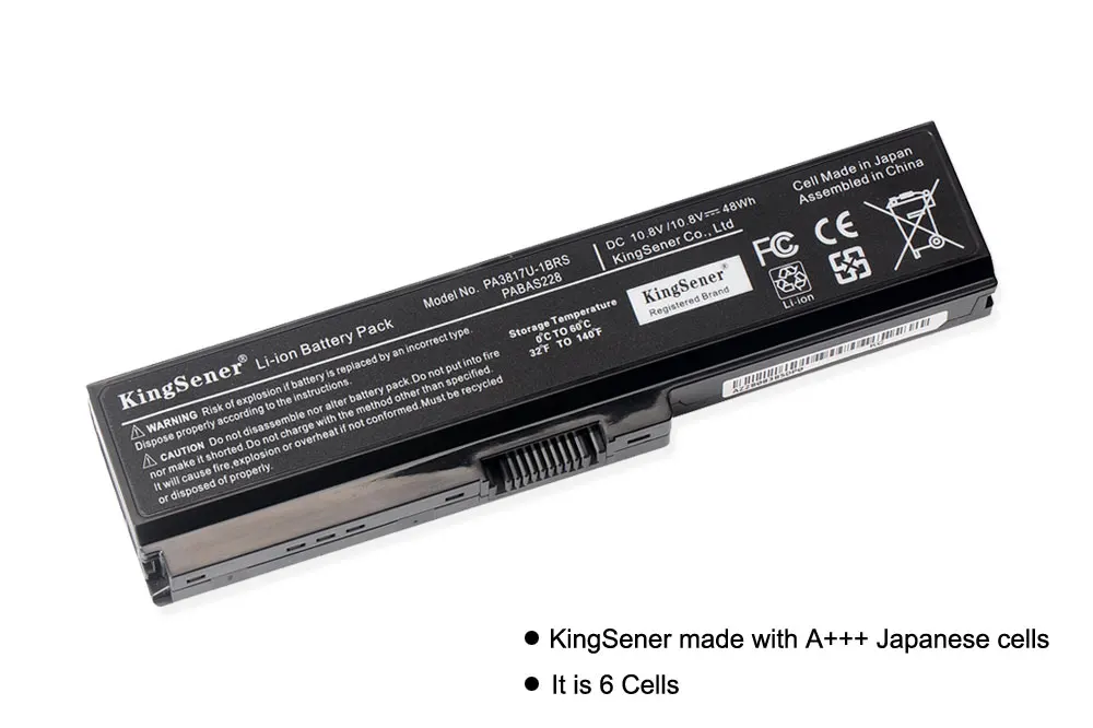 KingSener японский сотовый PA3817U Батарея для TOSHIBA L630 L650 L645 L655 L600 L700 L730 L735 L740 L750 L755 PA3817U-1BRS PABAS228