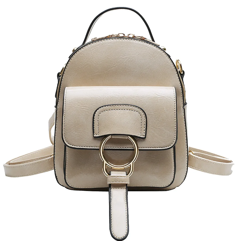 

Mini Backpack Small Backpack Fashion Leisure Travel Student Backpack Vintage Lady Women Solid Matching Wild Mochila Feminina