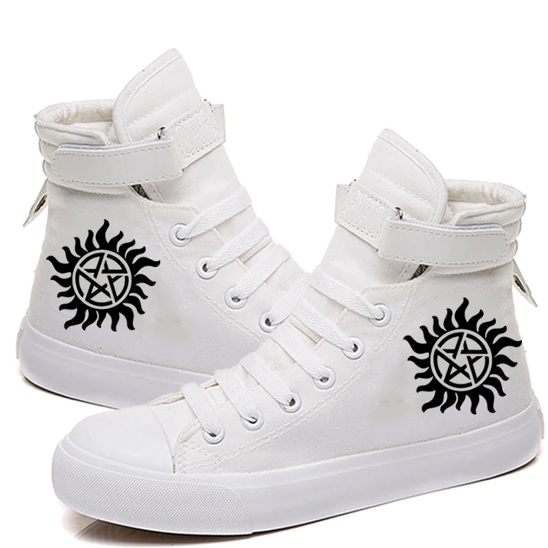 TV Show Supernatural Lace-up Sneakers Casual Canvas Shoes 5