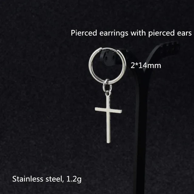 Steel ear ring 1pair
