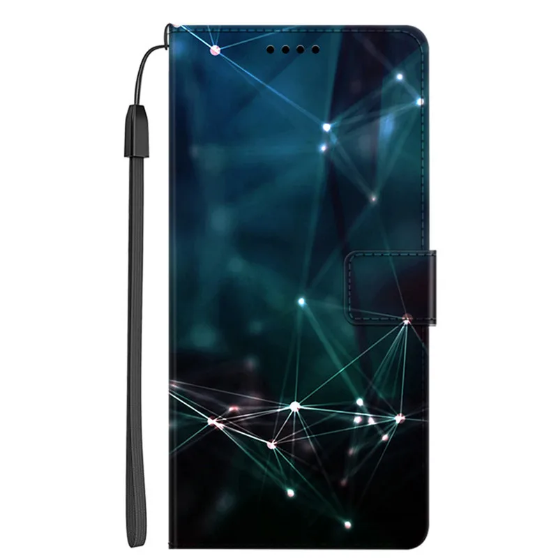 Leather Magnetic Book Cover Flip Wallet Case