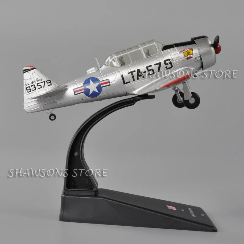 Литой военный самолет модель игрушки 1: 72 США LT-6G Техасский истребитель миниатюрный самолет Реплика