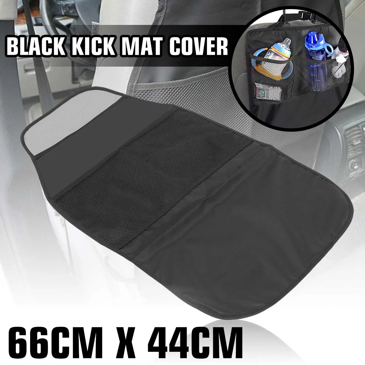 

Universal Car Seat Back Organizer Storage Bag Waterproof Seat Back Scuff Dirt Protect Cover For Child Baby Kid Kick Mat Pad