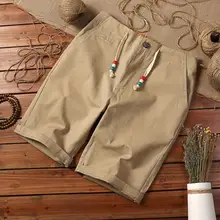 Летний Для мужчин пляжные шорты для фитнеса бодибилдинга/модная обувь для игры во Вторую мировую войну, фигурки из высококачественного из чистого хлопка узкие шорты в повседневном стиле Большие размеры S-5XL