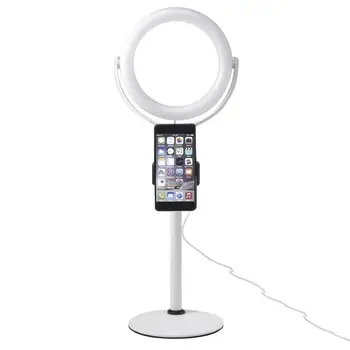 

LED Ring Light 8" With 40CM Light Base & Phone Holder For Dimmable Makeup Selfie Ring Light,Live Streaming,Portrait,Table Lamp