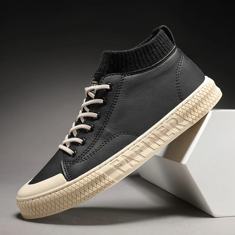 Мужские кожаные повседневные мужские кроссовки мужская повседневная обувь на