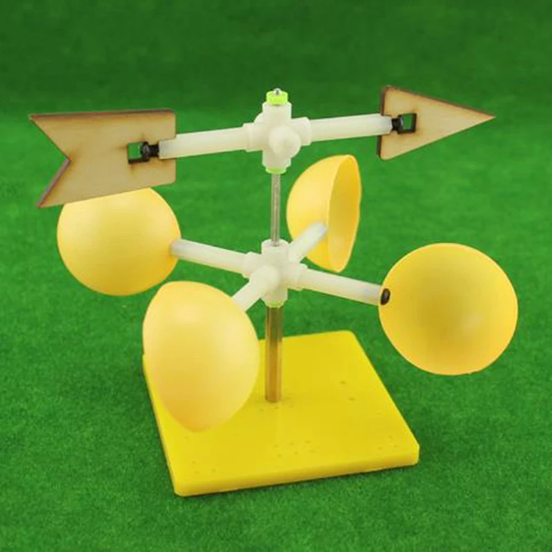 Toyvian Paleta de Viento Modelo de Montaje de Bricolaje Niños Juguete Divertido Experimento científico Juguete Educativo