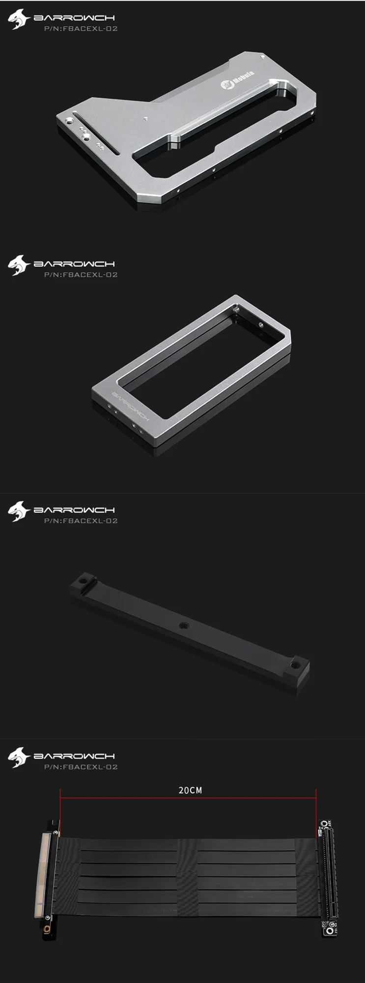 Barrowch FBACEXL-02, видеокарта Быстрый модуль, для Mobula модульная панель чехол 20 см
