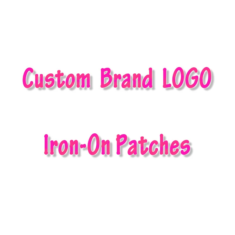 

Custom Brand LOGO Iron On Transfers Heat Transfers PVC Patches For Clothing Thermal Transfer Heat Vinyl Ironing Stickers For Bag