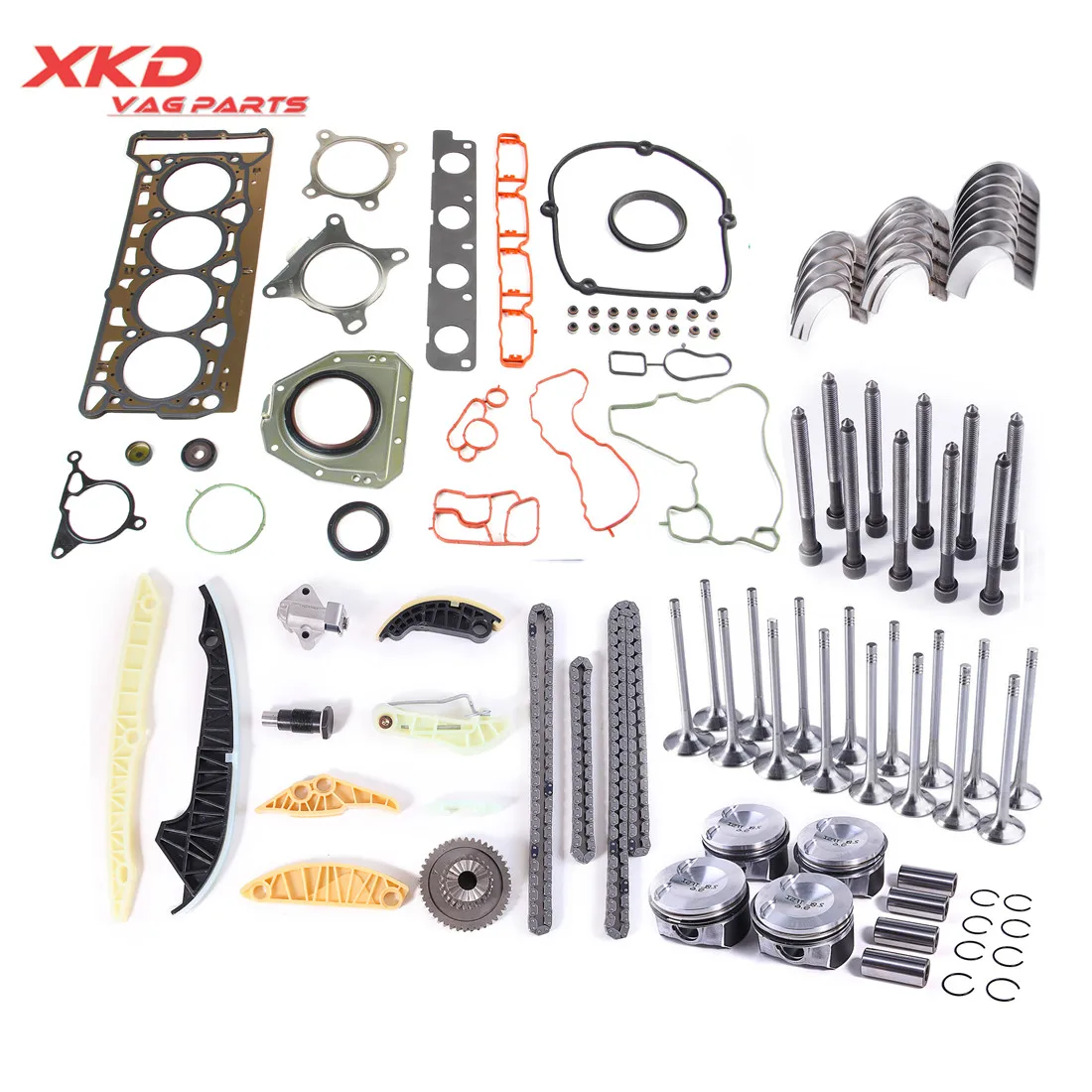 23MM EA888 Gen2 2.0T Engine Gaskets Timing Rebuilding Kit Fit For VW Golf Jetta CC Tiguan AU-DI A3 S3 Q3 Q5 TT Skoda Octavia