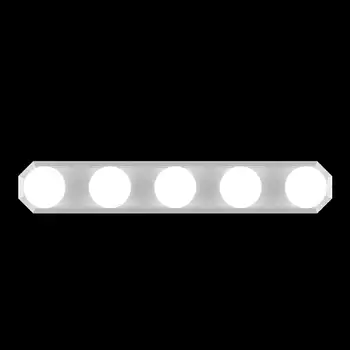

Hollywood Style 5 Dimmable Bulbs 5v USB Rechargeable Dressing Table LED Mirror Light 3 Color Brightness Adjustable Vanity Salon