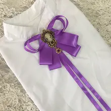 Мужской женский свитер, рубашка, булавка-ленточка, заколки, галстук-платок, новинка, Свадебная вечеринка, Бабочка, сплав, горный хрусталь, кристалл, галстук-бабочка, Женский Галстук