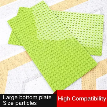 

Large Size 51x25.5cm Baseplate Big Base Plate 512 Dots Exlarge Bricks Wall DIY Toys Compatible Duplo Toys For Child Kids