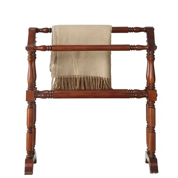 

83cm High 19th Century American Towel Hanging Rack Wood Stand