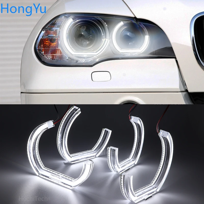 

For BMW X5 E70 X5M X6 E71 E72 X6M 2008 2009 2010 2011-2014 Excellent DTM M4 Style led Angel Eyes kit halo rings Ultra bright DRL