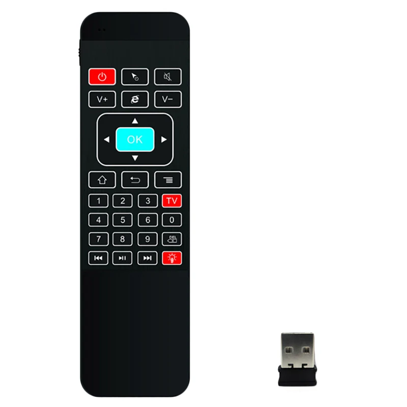 2 4 Ghz Air Mouse с подсветкой Беспроводная клавиатура соматосенсорное Обучение ИК