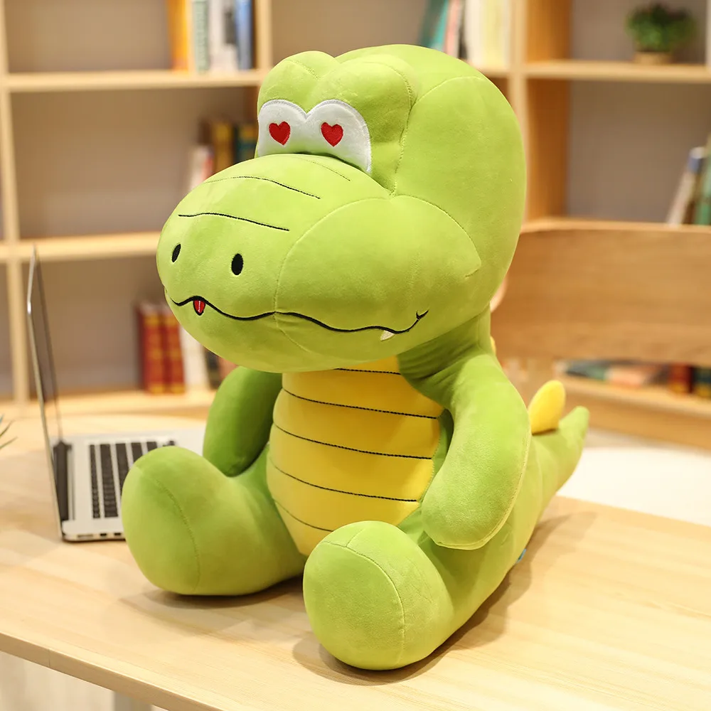 25-55 см большие Мультяшные сидящие крокодиловые плюшевые игрушки для детей, чучело животного, настоящая жизнь, игрушечный крокодил для детей, Kawaii Xtmas подарки