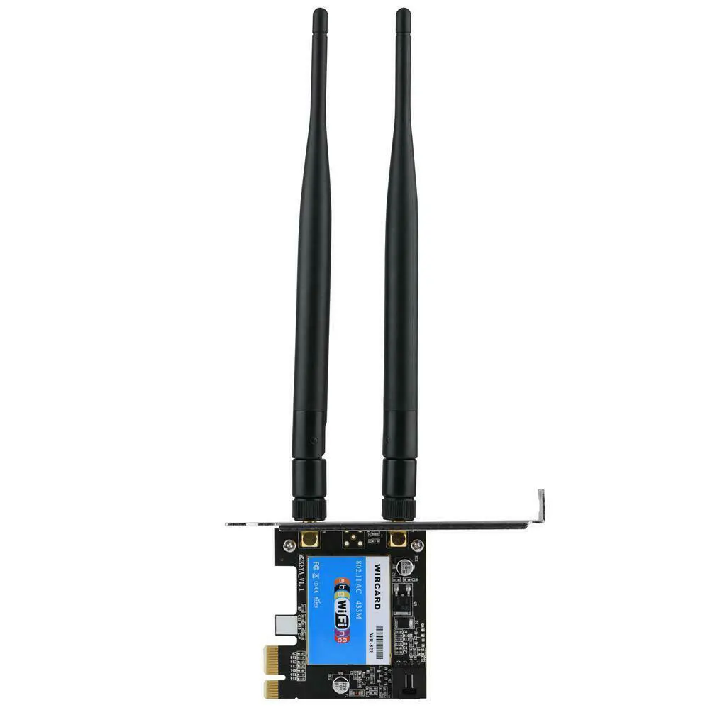 2,4 5G 433M антенны адаптер Wi-Fi стабильная PCI-e Замена Высокая Совместимость Bluetooth Домашний Настольный ПК офисный беспроводной