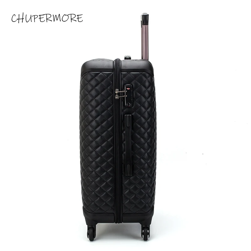 Chupermore ретро PU кожаный комплект багажных сумок на колесиках Spinner Для женщин 28 дюймов высокая емкость чемодан колеса 16 дюймов тележка для каюты