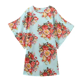 

Round Neck Women Nightgown Sleepwear Sexy Nightwear Home Dressing Gown Lougne Nightdress Kimono Bathrobe Soft Intimate Lingerie