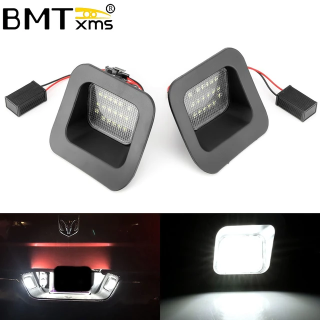 Bmtxms 2個車のledライセンスプレートライトダッジラム1500 2500 3500