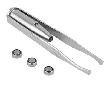 

LED Eyebrow Hair Removal Tool Portable Facial Hair Remover Stainless Steel Eyebrow Tweezers Make Up Beauty Tools