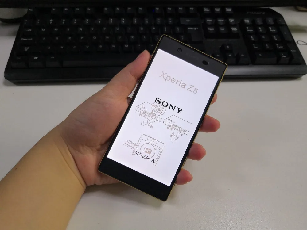 sony Xperia Z5 E6653, четыре ядра, 5,2 дюймов, 3 Гб ОЗУ, 32 Гб ПЗУ, японская версия, 23 МП, 4G, без NFC, разблокированный мобильный телефон
