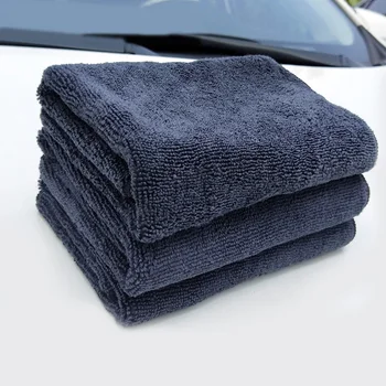 

1pc Cleaing Towel For Car Polishing Home Kitchen Water Warp Knitted Dark Gray