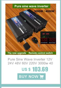 Pure Sine Wave Inverter DC 12v/24v To AC 110V/220V 1000W 1600W 2000W 3000W Voltage Transformer Power Converter Solar Inverter