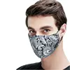 Kpop Cotton Black Mask mouth face Mask Anti PM2.5 dust Mouth Mask with 6pcs Activated Carbon Filter korean Mask Fabric Face Mask 3