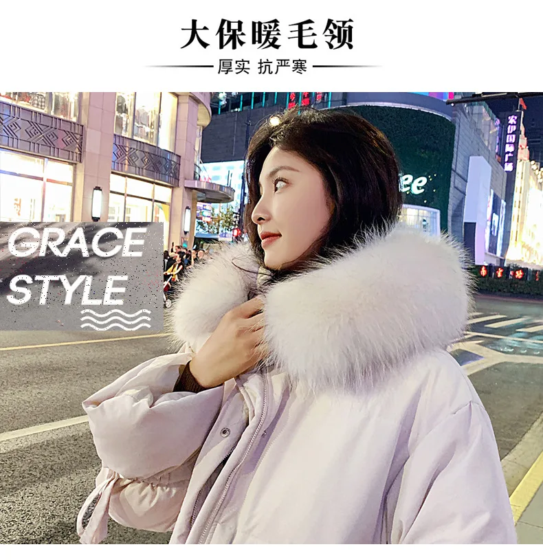 Cotton-padded Clothes/Cotton Coat Warm Mid-length Long Sleeve Elegant Versatile Winter Slimming