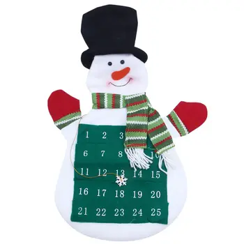 

Christmas Decorations Countdown Calendar Nonwoven Bags Xmas Snowman