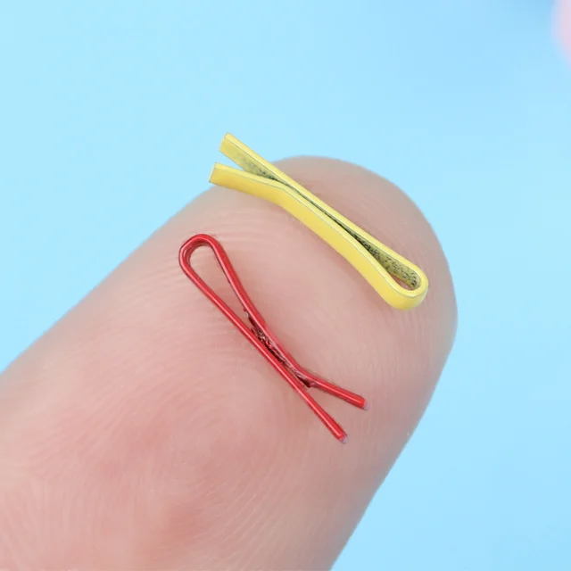 10PCS 1.1cm Mini Metal Clip for Doll Candy Color Cute Tiny Headwear Hairclip DIY Doll Accessories Princess Hairpin 4