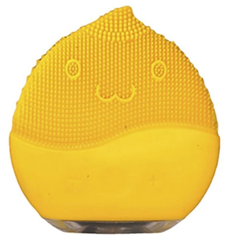 Light Yellow Водонепроницаемый Электрический Уход за лицом для очистки пор щётка для умывания лица Вибрация удаления черных точек USB Перезаряжаемый массаж - Цвет: Light Yellow